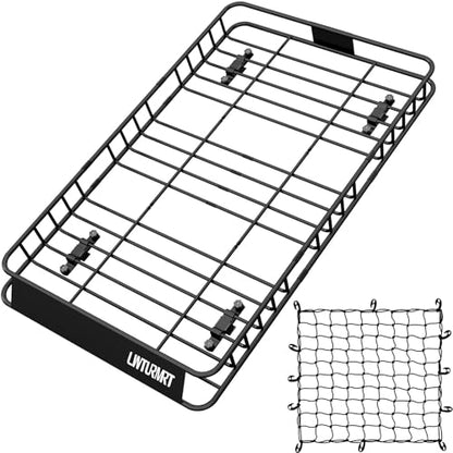 64 x 39’’ Roof Rack Cargo Basket Rooftop Cargo Carrier with Net