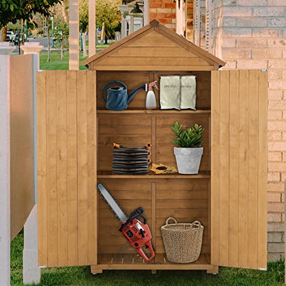 Outdoor Storage Cabinet with 2 Shelves