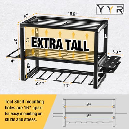 Heavy Duty Power Tool Organizer Wall Mount
