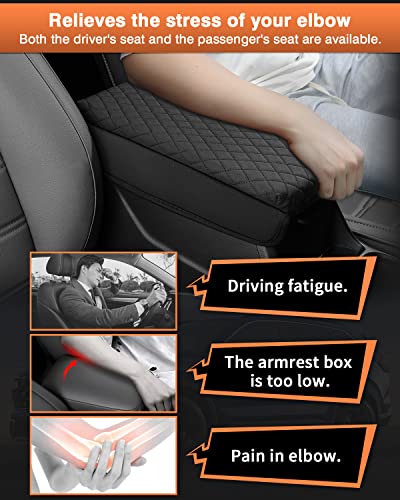 Center Console Cover for Honda CRV 2026 2025 2024 2023 Accessories CRV Armrest Cover Center Console Cushion Pad Leather Miiddle Console Lid Arm Rest Seat Box Cover Protector Anti