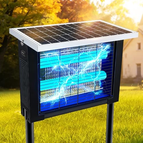 Solar Bug Zapper Outdoor for 2000 sq.ft with 13FT Extension Cord