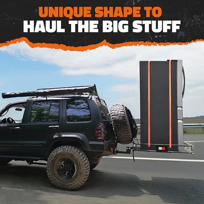 Square Trailer Hitch Cargo Carrier & 30 Cu Ft Waterproof Cargo Bag