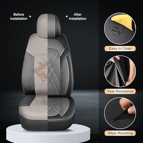 2 Front Car Seat Covers for Honda HR
