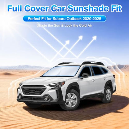 Windshield Sun Shade for Subaru Outback 2020 (8 Count)