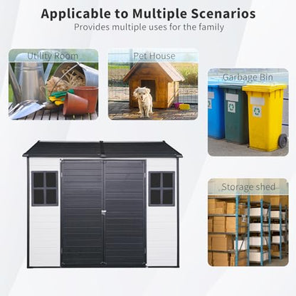 8x6 FT Outdoor Storage Shed