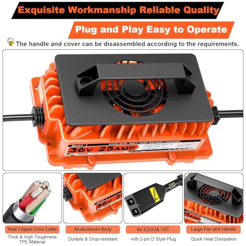 25A 36V Golf Cart Charger for EZGO TXT