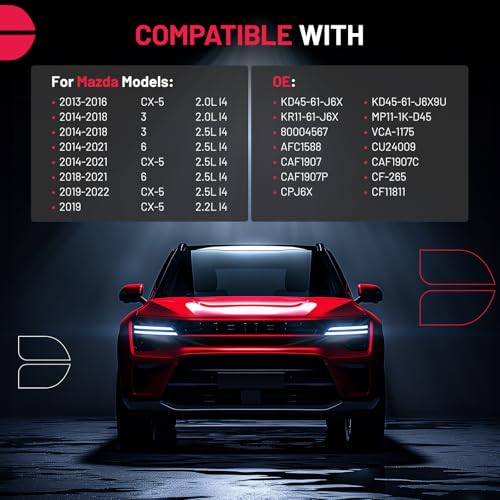 Cabin Air Filter CF11811 Car Air Filter with Activated Carbon Compatible with Mazda 3 2014 2015 2016 2017 2018