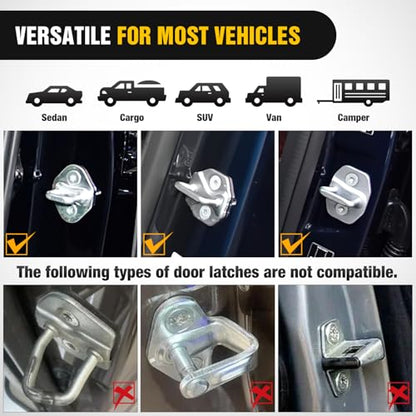 Car Door Step Universal Aluminum Latch Step for Car Roof Access Portable Folding Car Door Latch Hook Step Multi