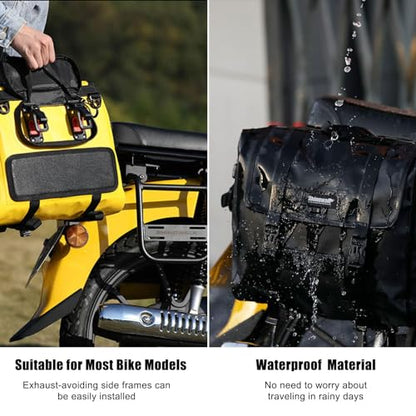 Motorcycle Saddlebags 15L Saddle Bags Motorcycles Single Side Pannier Bag Waterproof Motorcycle Tail Bag Portable Multifunctional Shoulder Bag