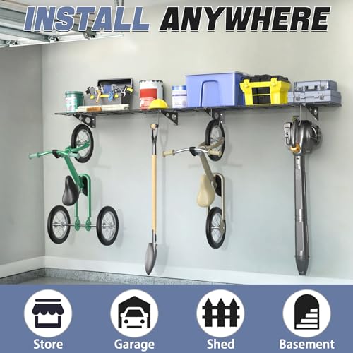 2 Pack Garage Wall Shelves
