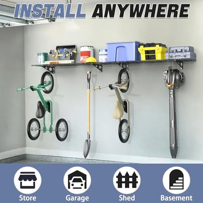 2 Pack Garage Wall Shelves