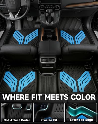 Premium Color TPE Floor Mats Custom Fit for Honda CR