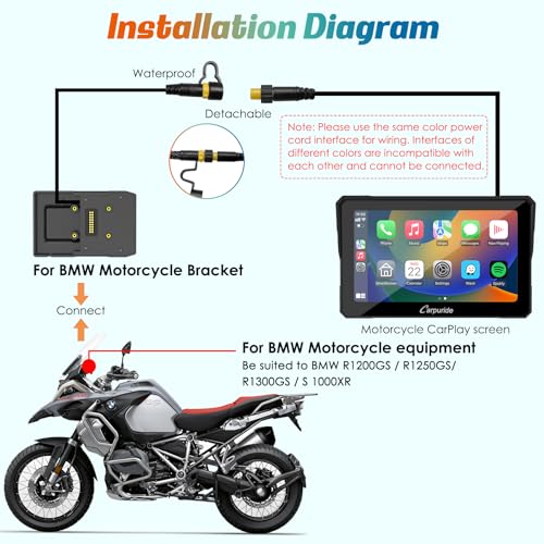 W702B 7" for BMW R1200GS R1250GS S1000XR Motorcycle