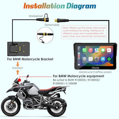 W702B 7" for BMW R1200GS R1250GS S1000XR Motorcycle