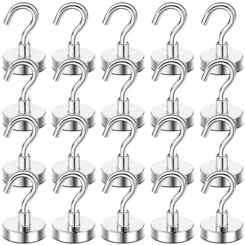 Magnetic Hooks 20pcs 50lbs Cruise Essentials 2026 Magnet Hook (20 Count)