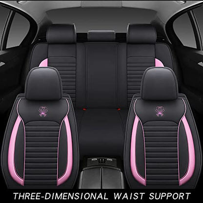 LK Full Set Car Seat Covers for Front Seats and Rear Seats