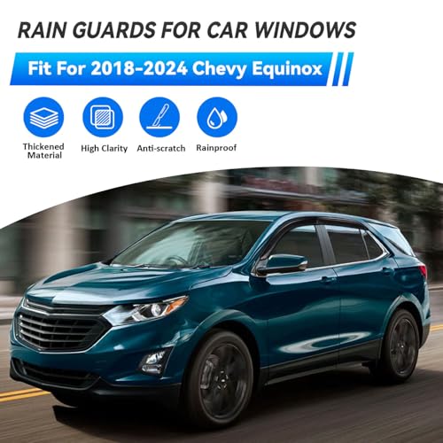 4pcs Window Visors Rain Guards for 2018