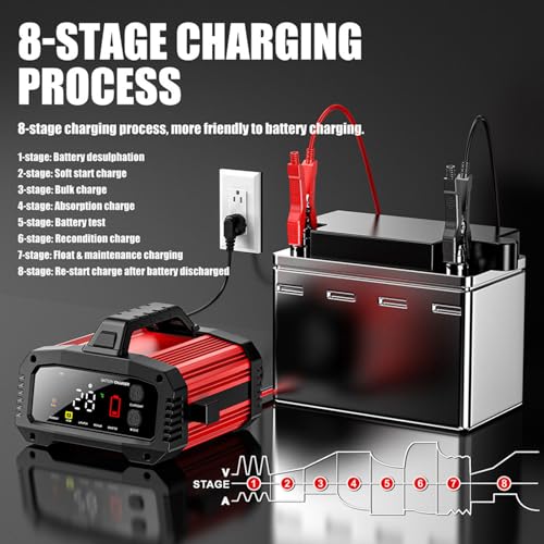 25A 12V 24V Smart Car Battery Charger