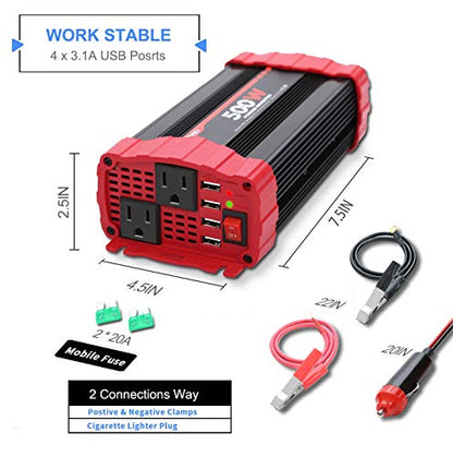 500W Car Power Inverter