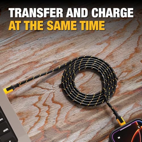 Heavy Duty USB to Lightning Cable [Apple Mfi Certified] Durable