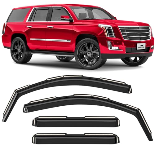 in Channel Extra Durable Rain Guards for Cadillac Escalade 2015