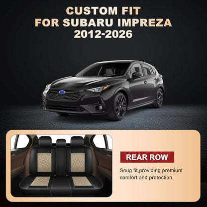 2 Front Car Seat Covers for Subaru Impreza 2012