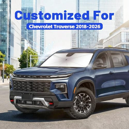 Car Windshield Sun Shade Umbrella for Chevrolet Traverse 2018