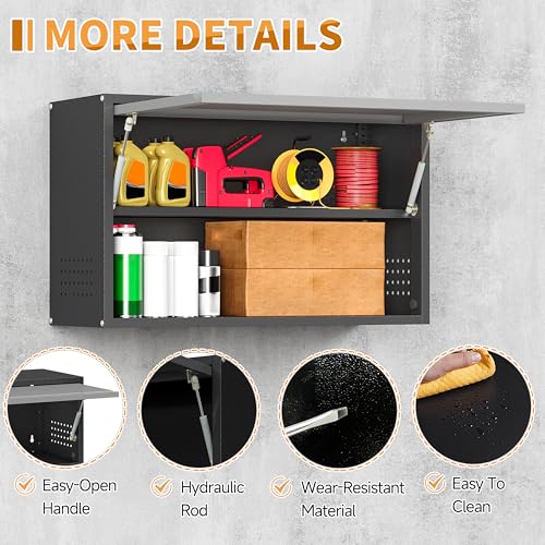 Metal Garage Wall Cabinet with Up