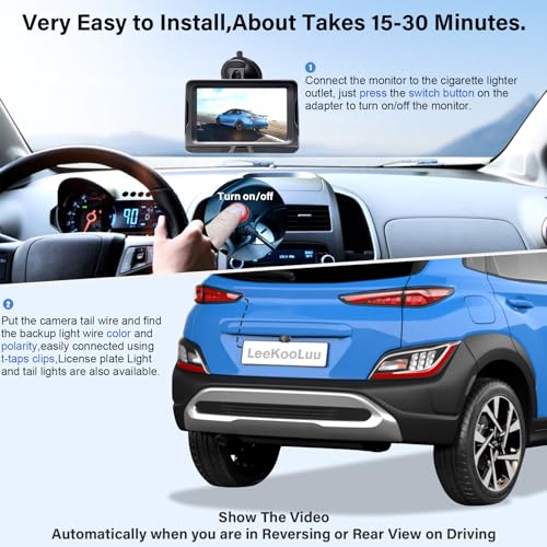 HD 1080P 5 inch Wireless Backup Camera for Truck