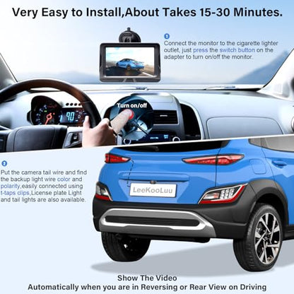HD 1080P 5 inch Wireless Backup Camera for Truck