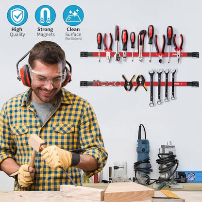 6 Pieces 24" Magnetic Tool Holder Strip (6 Count)