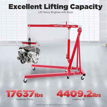 Folding Engine Crane 2 Ton with Engine Leveler
