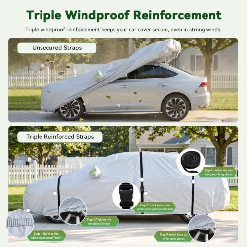 6 Layers Premium SUV Car Cover Waterproof All Weather Weatherproof UV Sun Protection Snow Dust Storm Resistant Outdoor Exterior Custom Form
