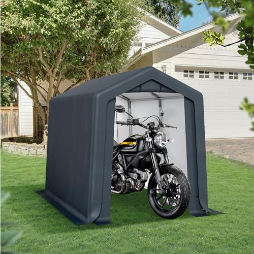 Storage Shed 6x10 ft Portable Garage Heavy Duty Carport