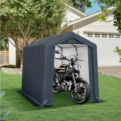 Storage Shed 6x10 ft Portable Garage Heavy Duty Carport