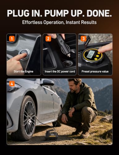 AIRUN H Tire Inflator Portable Air Compressor