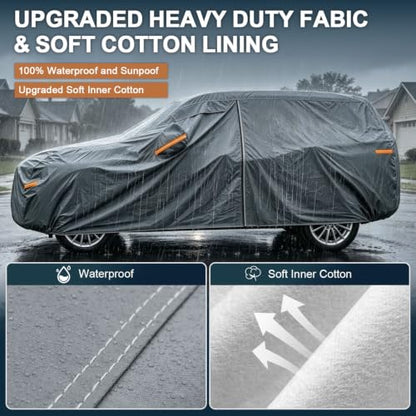 16 Layers Heavy Duty SUV Car Cover Waterproof All Weather