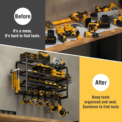 4 Layer Power Tool Organizer Wall Mount