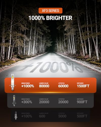 H1 LED Light Bulbs (2 Count)