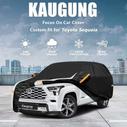 10 Layers Car Cover Custom Fit for Toyota Sequoia 2000