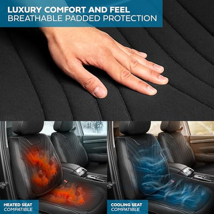 Curated Suede Leather Seat Covers for Cars & SUVs (2 Count)
