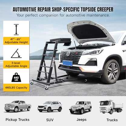 Adjustable Topside Creeper Automotive Engine Creeper 47''