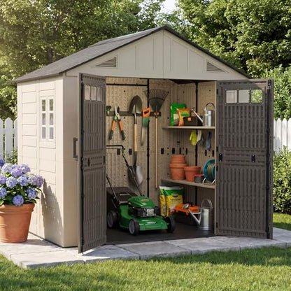 8x6 Ft Outdoor Storage Shed with Floor