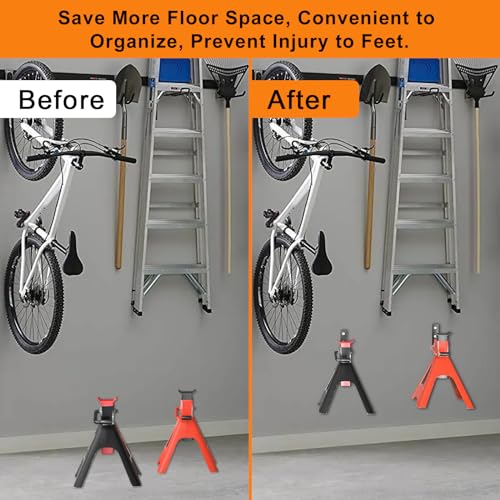 6 Pack Jack Stands Wall Mount Organizer (6 Count)