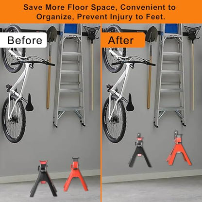 6 Pack Jack Stands Wall Mount Organizer (6 Count)