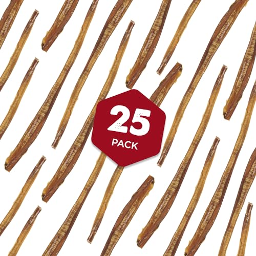 12 Inch Bully Sticks for Dogs (25 Count)