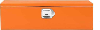 Garvee Black Steel Truck Bed Tool Box, Diamond Plate Tool Box with Side Handle and Lock Keys, Storage Toolbox Chest Box Organizer for Pickup, Truck Bed, RV, Trailer