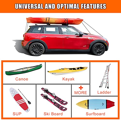 Kayak Car Roof Rack Pad for Kayak Surfboard SUP Canoe Soft Roof Rack Pads (2 Count)