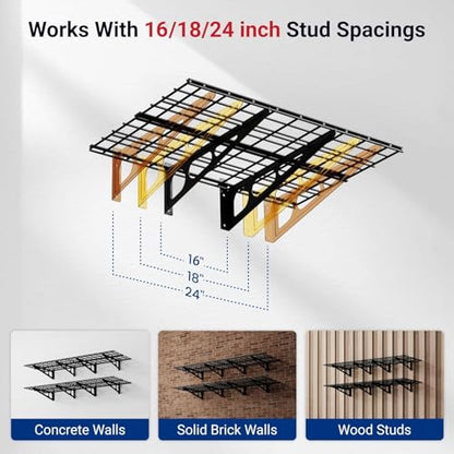 4 Pack 2x3ft Garage Shelving (4 Count)