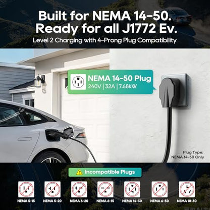 Level 2 EV Charger for SAE J1772 E